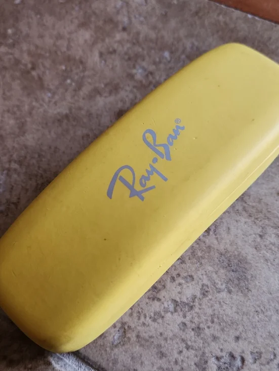 Ray-Ban Youth Black Frame Eyeglasses with Yellow Hard Case - Picture 9 of 16